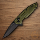 Bear & Son Slide Folding Knife 2.5" Stainless Steel Blade OD Green Zytel Handle