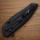 Bear & Son Slide Folding Knife 3.25" D2 Tool Steel Blade Black Zytel Handle
