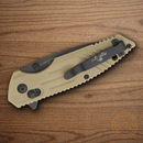 Bear & Son Slide Folding Knife 3.25" D2 Tool Steel Blade Desert Tan Zytel Handle