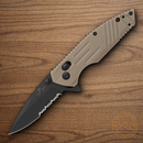 Bear & Son Slide Folding Knife 3.25" D2 Tool Steel Blade Desert Tan Zytel Handle