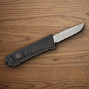 Bear & Son Auto Double Clutch IV Folding Knife 2.5" D2 Tool Steel Blade Black Aluminum Handle