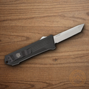 Bear & Son Auto Double Clutch IV Folding Knife 2.5" D2 Tool Steel Blade Black Aluminum Handle