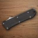 Bear & Son Auto Double Clutch IV Folding Knife 2.5" D2 Tool Steel Blade Black Aluminum Handle