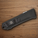 Bear & Son Auto Double Clutch IV Folding Knife 2.5" D2 Tool Steel Blade Black Aluminum Handle