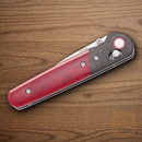 Bear & Son Lawman Folding Knife 3.25" D2 Tool Steel Blade Red Bone Handle