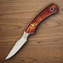 Bear & Son Fixed Knife 3" Stainless Steel Blade Delrin Stag Handle