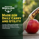 Bear & Son Fixed Knife 3" Stainless Steel Blade Delrin Stag Handle