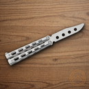 Bear & Son Butterfly Trainer Folding Knife 3" Stainless Steel Blade Stainless Handle