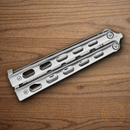 Bear & Son Butterfly Trainer Folding Knife 3" Stainless Steel Blade Stainless Handle