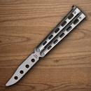 Bear & Son Butterfly Trainer Folding Knife 3" Stainless Steel Blade Stainless Handle
