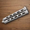 Bear & Son Butterfly Folding Knife 3" Stainless Steel Blade Stainless Handle