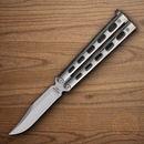 Bear & Son Butterfly Folding Knife 3" Stainless Steel Blade Stainless Handle
