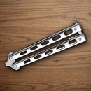 Bear & Son Balisong Butterfly Folding Knife 3.38" 440 Steel Blade Stainless Handle