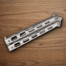 Bear & Son Butterfly Folding Knife 3.63" 440 Steel Blade Stainless Handle