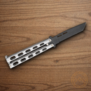 Bear & Son Butterfly Folding Knife 3.38" 1095HC Steel Blade 440 Stainless Handle