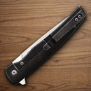 Bear & Son Rancher Framelock Folding Knife 3.25" D2 Tool Steel Blade Black Titanium Handle