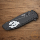 Bear & Son Spartan Folding Knife 2.88" Stainless Steel Blade Black Stainless Handle
