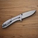 Bear & Son 250th Folding Knife 2.88" Stainless Steel Blade American Flag Pattern Stainless Handle