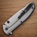 Bear & Son 250th Folding Knife 2.88" Stainless Steel Blade American Flag Pattern Stainless Handle