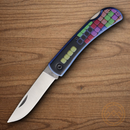 Bear & Son Farmhand Gamer Folding Knife 2.63" Stainless Steel Blade Blue Aluminum Handle