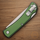 Bear & Son Farmhand Freedom Folding Knife 2.63" Stainless Steel Blade Green Aluminum Handle