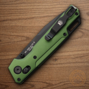 Bear & Son Nekama I Folding Knife 3.5" 14C28N Sandvik Steel Blade Green Aluminum Handle