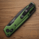 Bear & Son Nekama I Folding Knife 3.5" 14C28N Sandvik Steel Blade Green Aluminum Handle