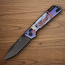 Bear & Son Nekama I Folding Knife 3.5" 14C28N Sandvik Steel Blade Green Aluminum Handle