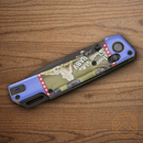Bear & Son Nekama I Folding Knife 3.5" 14C28N Sandvik Steel Blade Green Aluminum Handle