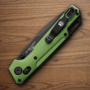 Bear & Son Nekama I Folding Knife 3.5" 14C28N Sandvik Steel Blade Green Aluminum Handle