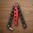 Bear & Son Widow Series Butterfly Folding Knife 3" Stainless Steel Blade Black Zinc Handle
