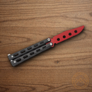 Bear & Son Widow Series Butterfly Folding Knife 3" Stainless Steel Blade Black Zinc Handle