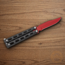 Bear & Son Widow Series Butterfly Folding Knife 3" Stainless Steel Blade Black Zinc Handle