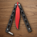 Bear & Son Widow Series Butterfly Folding Knife 3" Stainless Steel Blade Black Zinc Handle