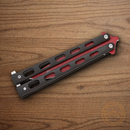 Bear & Son Butterfly Black Widow Folding Knife 4" Stainless Steel Blade Black Zinc Handle