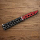 Bear & Son Widow Series Butterfly Folding Knife 3.63" 440 Steel Blade Black Zinc Handle