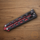 Bear & Son Butterfly Trainer Folding Knife 4" Stainless Steel Blade Black Zinc Handle
