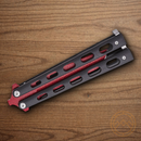 Bear & Son Butterfly Black Widow Folding Knife 4" Stainless Steel Blade Black Zinc Handle