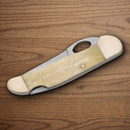 Bear & Son Lockback Folding Knife 2.75" Stainless Steel Blade White Bone Handle