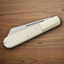 Bear & Son Large Barlow Folding Knife Carbon Steel Blade White Bone Handle