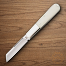 Bear & Son Large Barlow Folding Knife Carbon Steel Blade White Bone Handle
