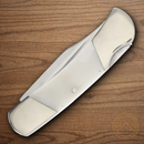 Bear & Son Executive Lockback Folding Knife 2.13" Stainless Steel Blade White Bone Handle
