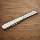 Bear & Son Large Barlow Pocket Knife 440 Steel Blade White Bone Handle