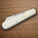 Bear & Son Large Barlow Pocket Knife 440 Steel Blade White Bone Handle