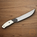 Bear & Son Professional Boning Kitchen Knife 6.25" 14C28N Sandvik Steel Blade White Micarta/G10 Handle