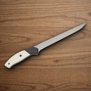 Bear & Son Professional Fillet Kitchen Knife 7" 14C28N Sandvik Steel Blade White Bone Handle