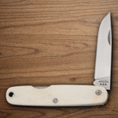 Bear & Son Pen Folding Knife 2.25" High Carbon Steel Blade White Bone Handle