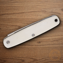 Bear & Son Pen Folding Knife 2.25" High Carbon Steel Blade White Bone Handle