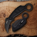 Blackhawk Gara Folding Knife 2.75" D2 Tool Steel Karambit Blade Black G10 Handle