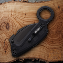 Blackhawk Gara Folding Knife 2.75" D2 Tool Steel Karambit Blade Black G10 Handle